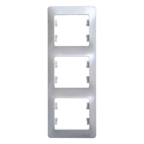Рамка Schneider Electric Glossa 3-ая Перламутр в Касторама