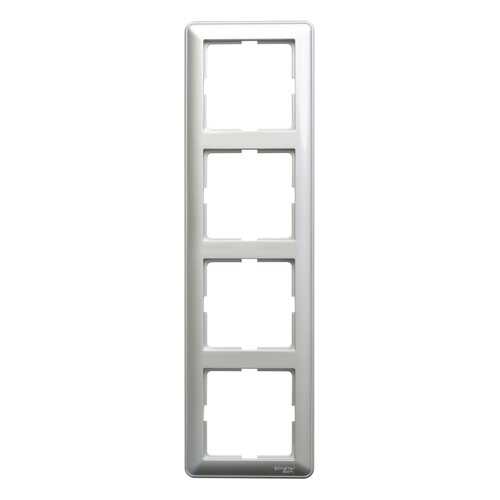 Рамка Schneider Electric Wessen 59 4-ая Матовый хром в Касторама
