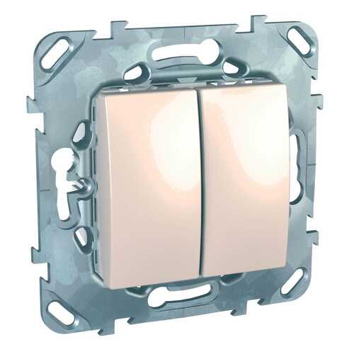 Schneider Electric Выключатель Schneider Electric 2-клавишный бежевый MGU5.211.25ZD в Касторама