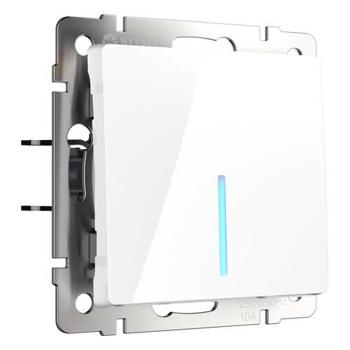 Выключатель Werkel WL01-SW-1G-2W-LED белый в Касторама