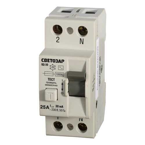 Устройство защитного отключения СВЕТОЗАР SV-49152-30-25 в Касторама