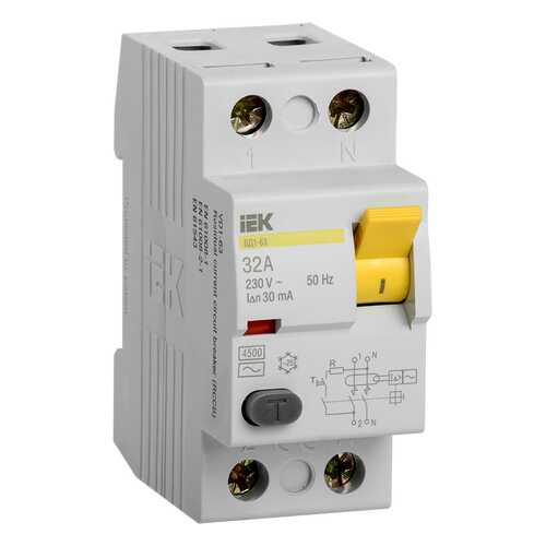 УЗО IEK ВД1-63 2Р 32А 30мА в Касторама