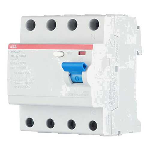 Выключатель дифференциального тока (УЗО) ABB F204, 4п, 40 А, 30 мА, тип AC в Касторама