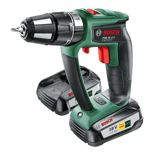 Аккумуляторная дрель-шуруповерт Bosch PSB 18 LI-2/2 Ergonomic 06039B0301 в Касторама