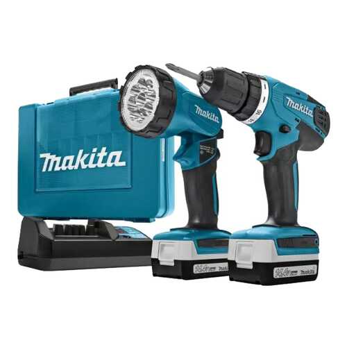Аккумуляторная дрель-шуруповерт Makita DF347DWLE 185932 в Касторама
