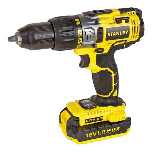 Аккумуляторная дрель-шуруповерт STANLEY STDC18LHBK в Касторама