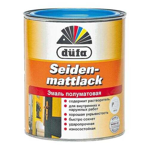 Эмаль DUFA Seidenmattlack белая 0,75 л в Касторама
