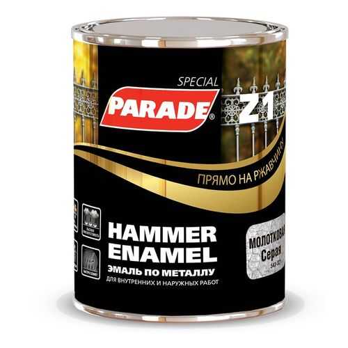 Эмаль по металлу Parade Z1 гладкая RAL 9005 Черный 0,75л в Касторама