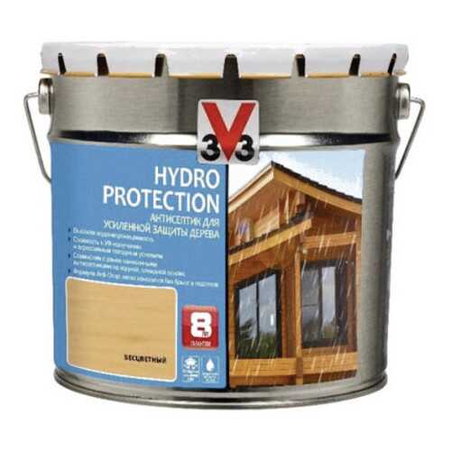 Пропитка для дерева V33 HYDRO PROTECTION полуглянец Бесцветный 0,9л. в Касторама