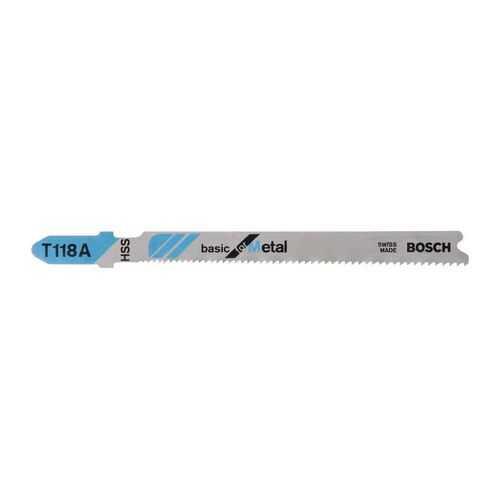 Набор пилок для лобзика Bosch T 118 А, HSS 2608631507 в Касторама
