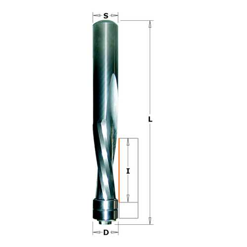 Фреза спиральная монолитная 12,7x50,8x114 Z=2 S=12 RH CMT 191.127.11B в Касторама