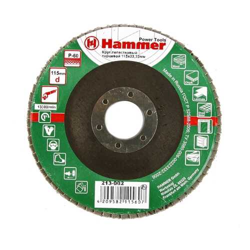 Круг лепестковый шлифовальный для шлифовальных машин Hammer 213-002 в Касторама