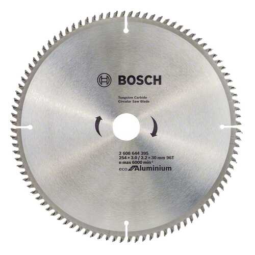 Диск по дереву Bosch ECO ALU/Multi 254x30-96T 2608644395 в Касторама