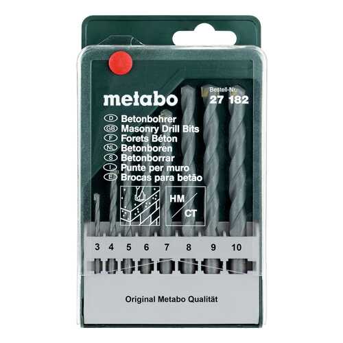 Набор сверл по бетону/камню для дрелей, шуруповертов metabo 627182000 в Касторама