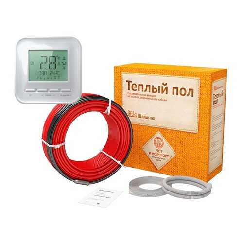 Теплый пол. Кабель Warmstad WSS 126,0 м/1890 Вт с терморегулятором 520 2243040 в Касторама