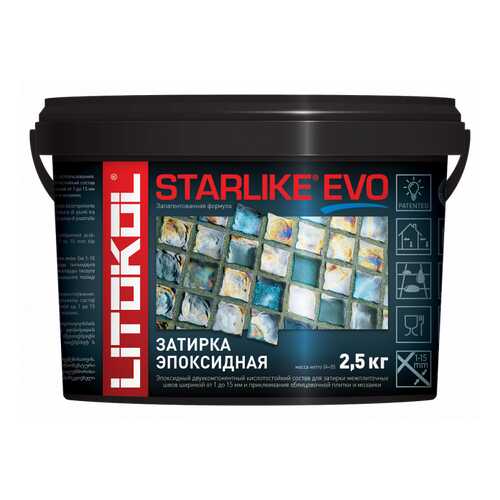 Затирка LITOKOL LITOCHROM STARLIKE EVO S.105 BIANCO TITANIO 2,5кг в Касторама